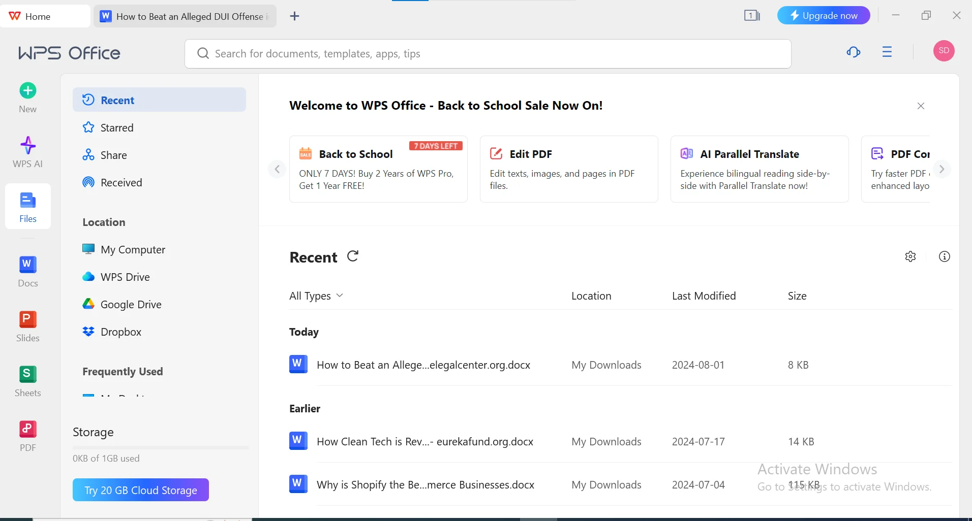 Screenshot of WPS Office interface showing the toolbar, document editing area, and various features such as file options, formatting tools, and editing functions.