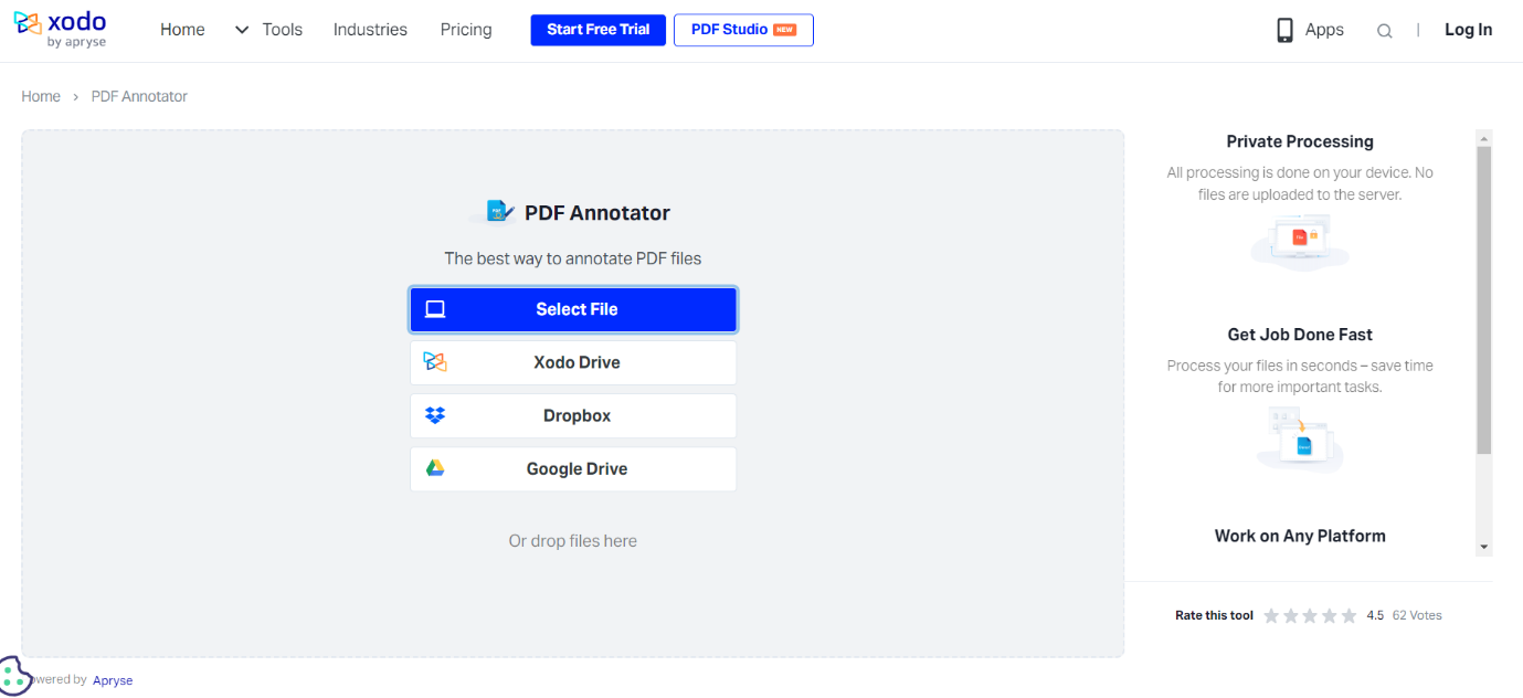 Annotate PDF in Browser