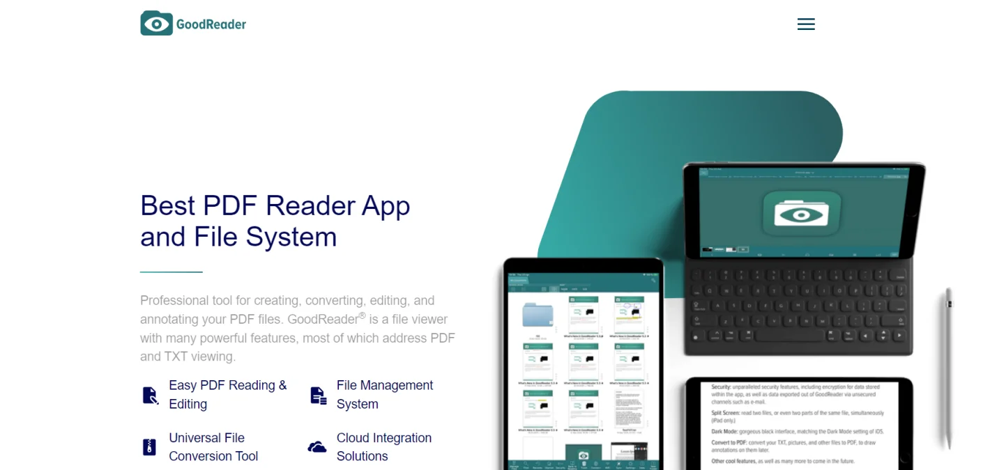 GoodReader Home Page