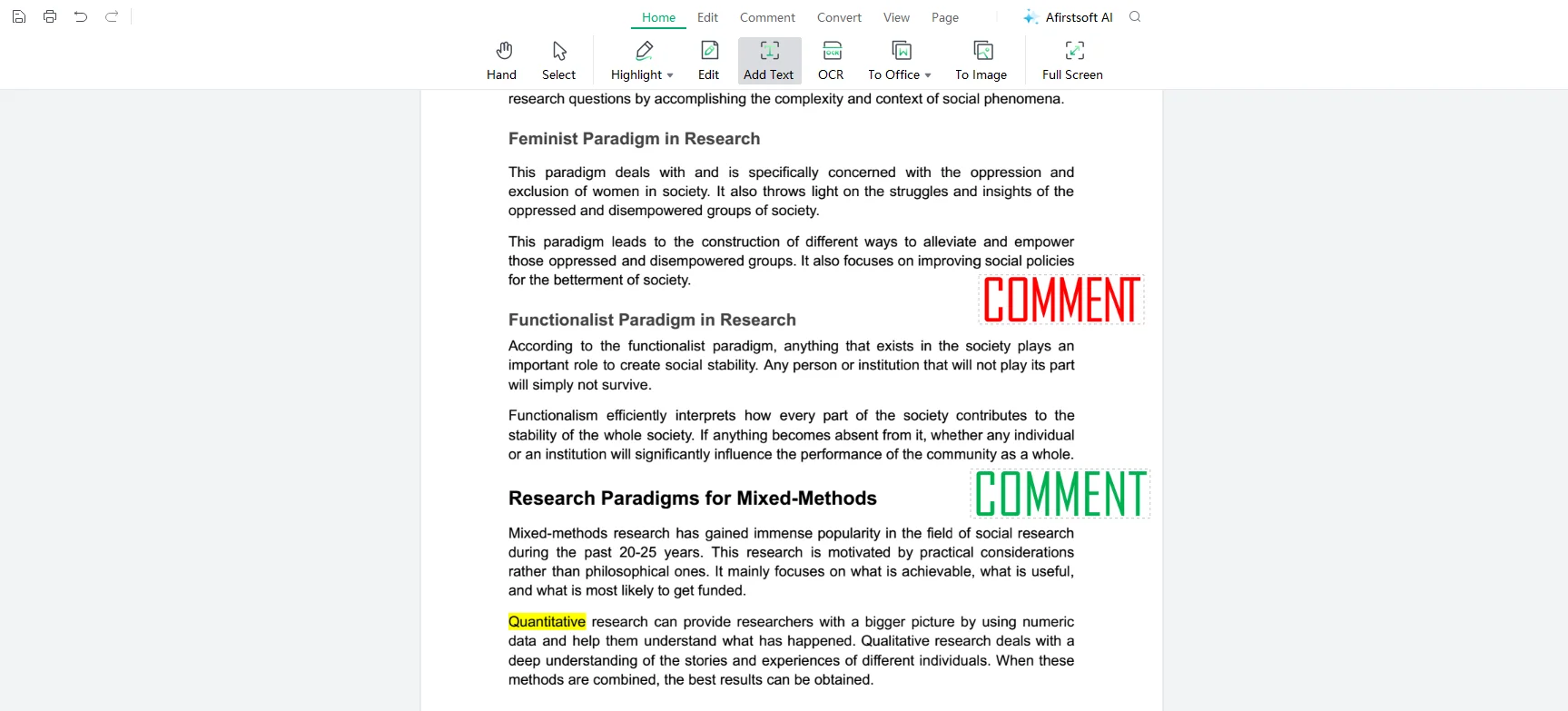 tools to Remove Comments from PDF