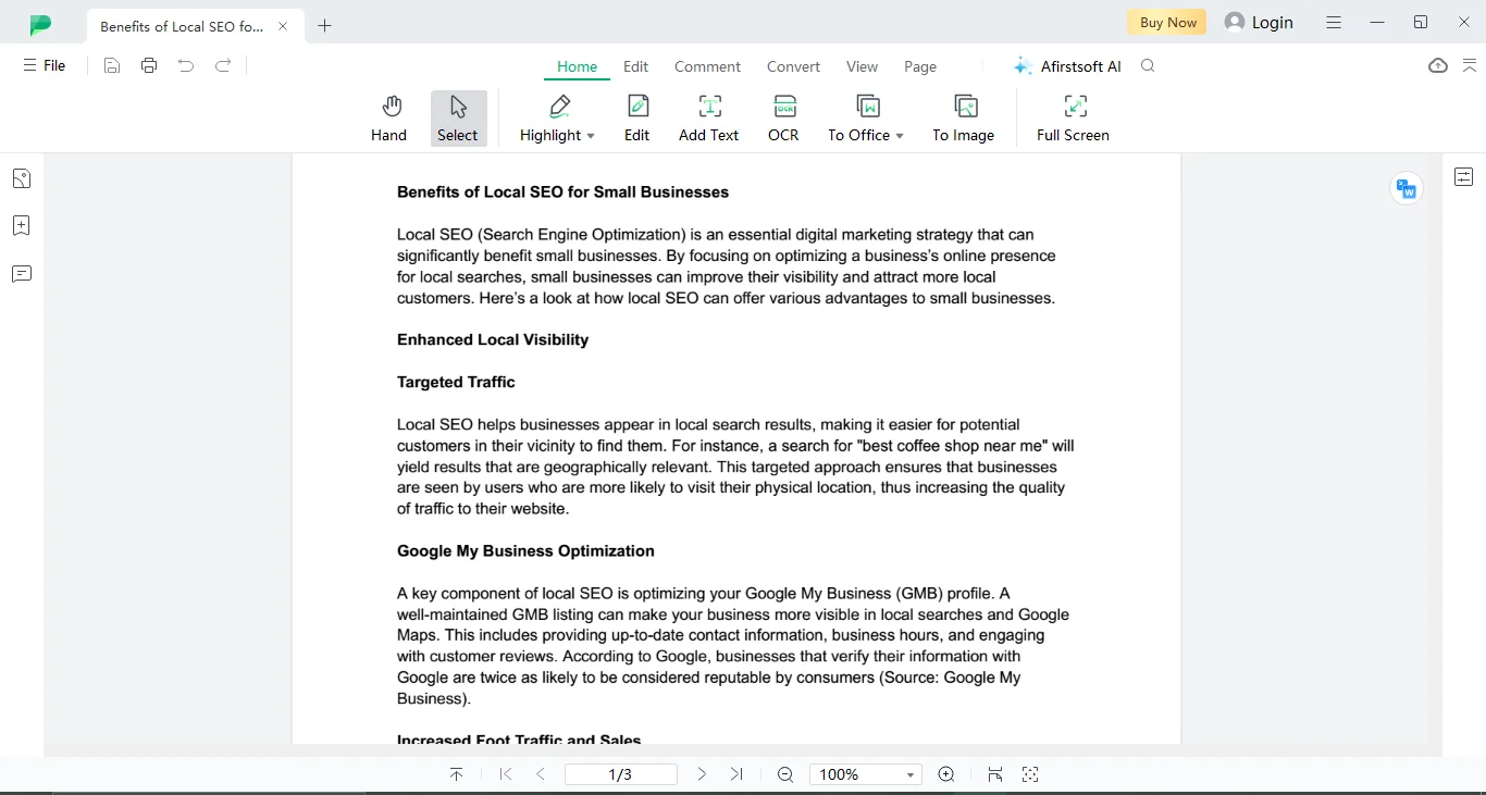 Afirstsoft PDF Reader and Highlighter