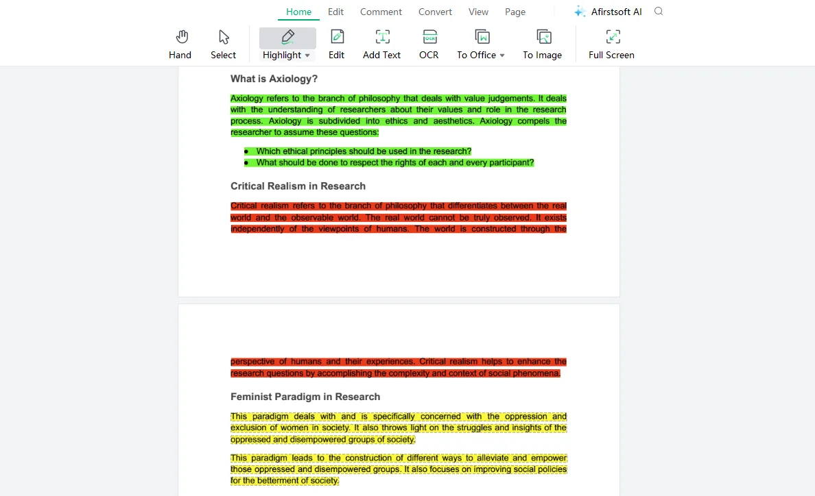 Afirstsoft PDF