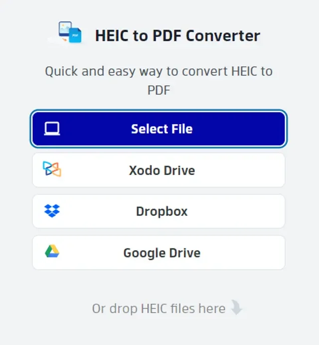 accessing xodo’s heic to pdf convertor online on iphone