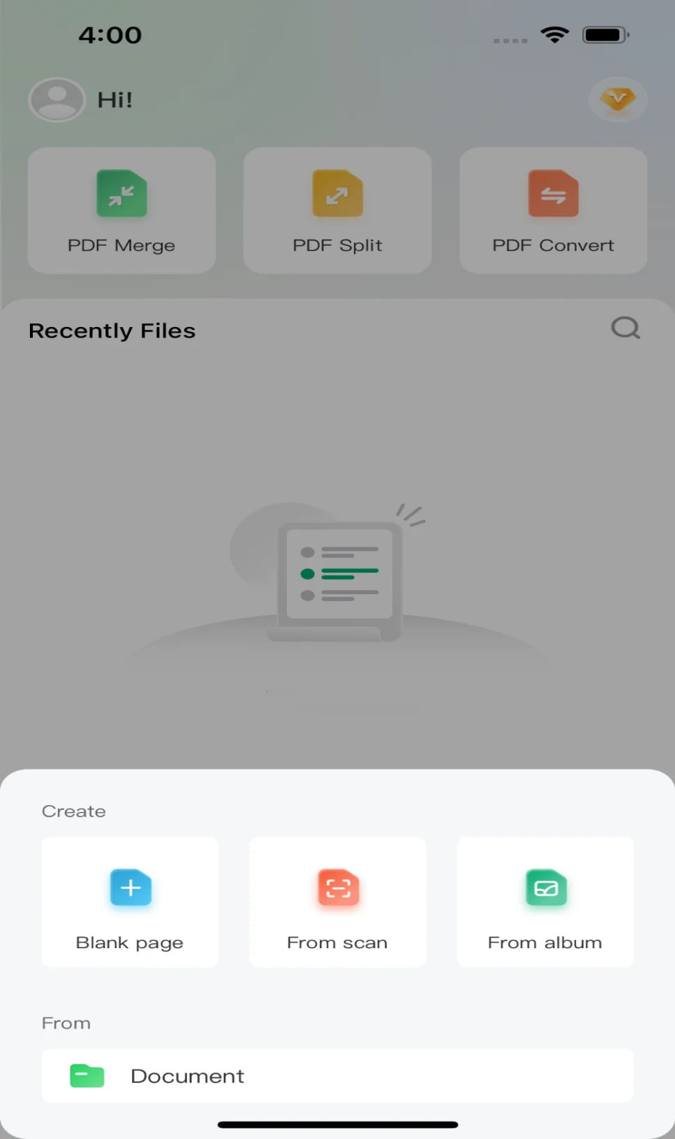 selecting the desired image to convert it into pdf on iphone using afirstsoft pdf