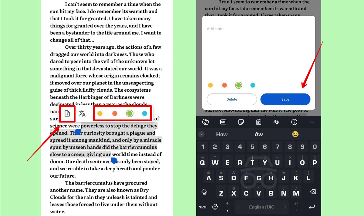 Google Play Books EPUB Android annotator