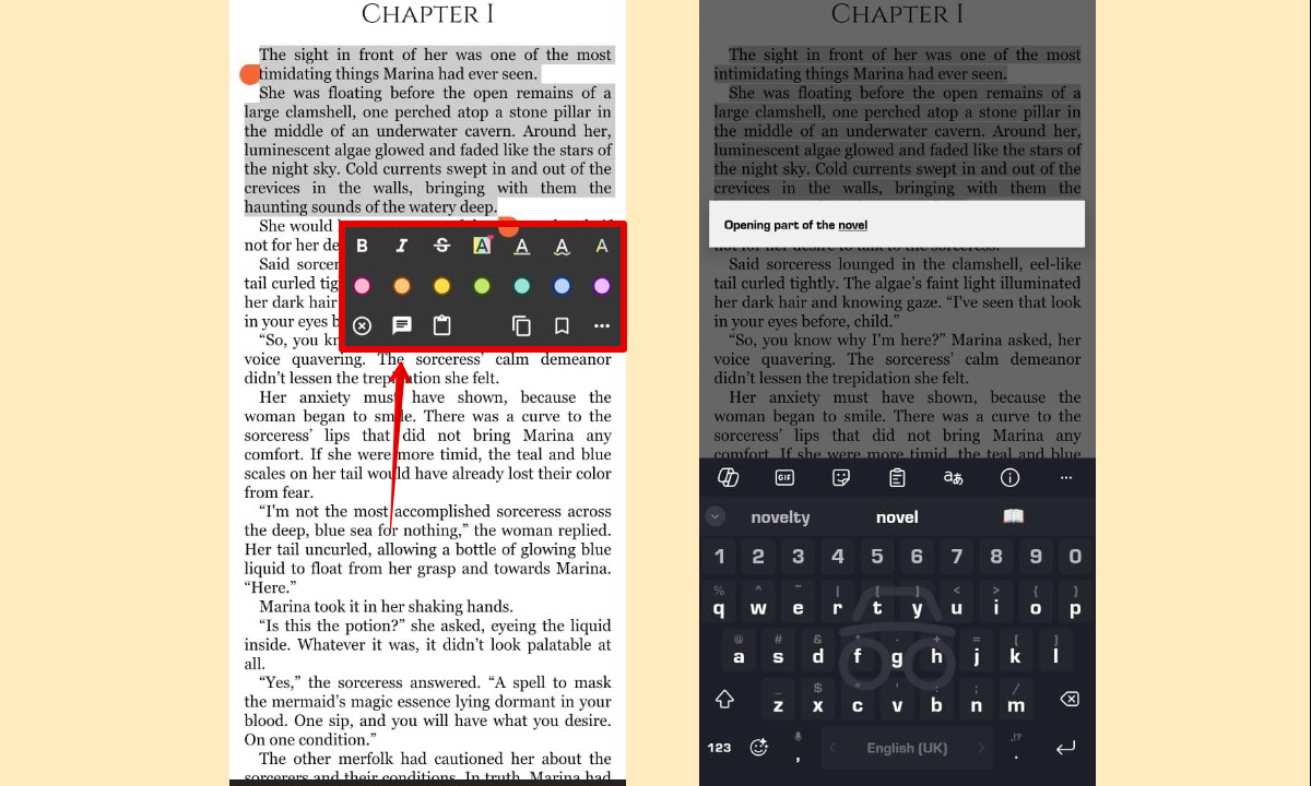 Reasily EPUB Android annotator