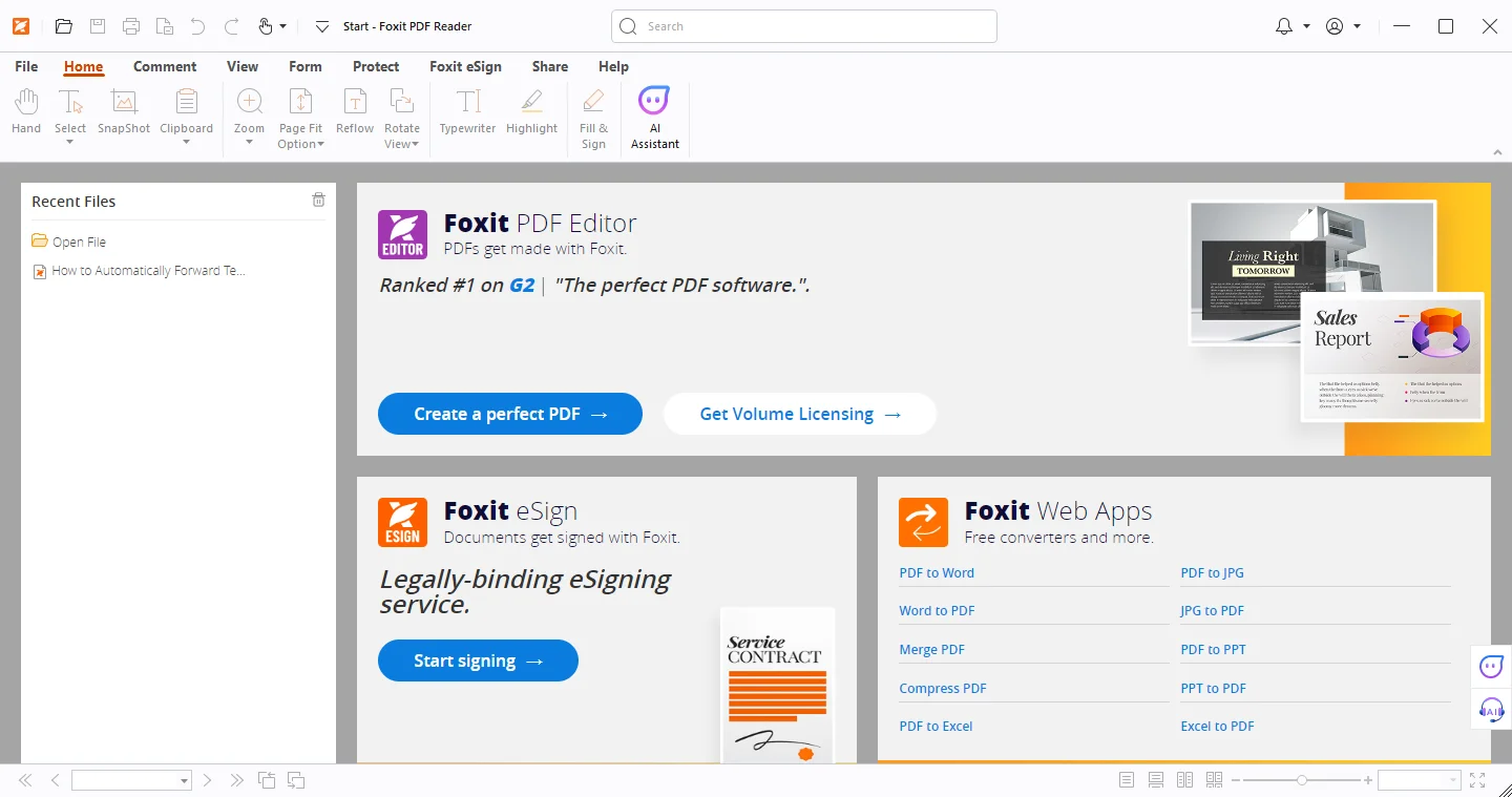 how to browse in Foxit PDF