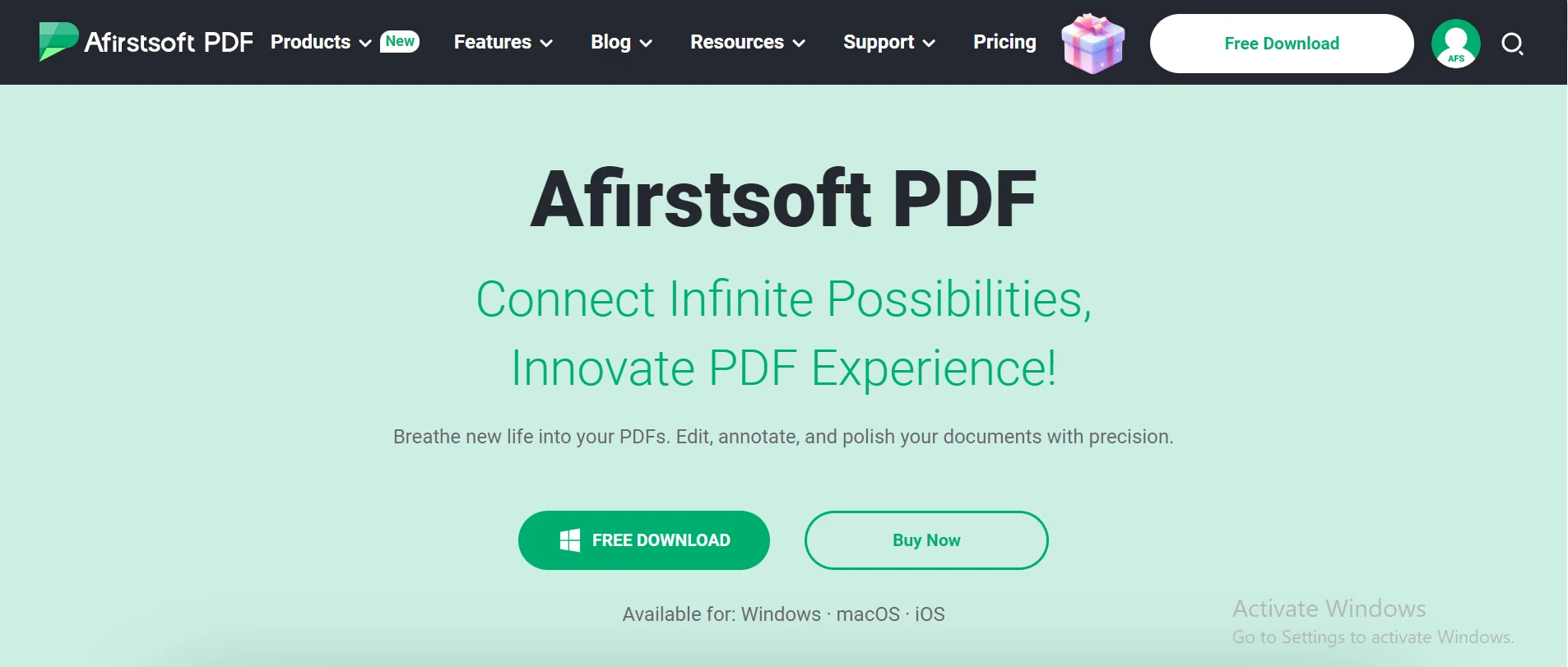 Install Afirstsoft PDF on your Windows Device