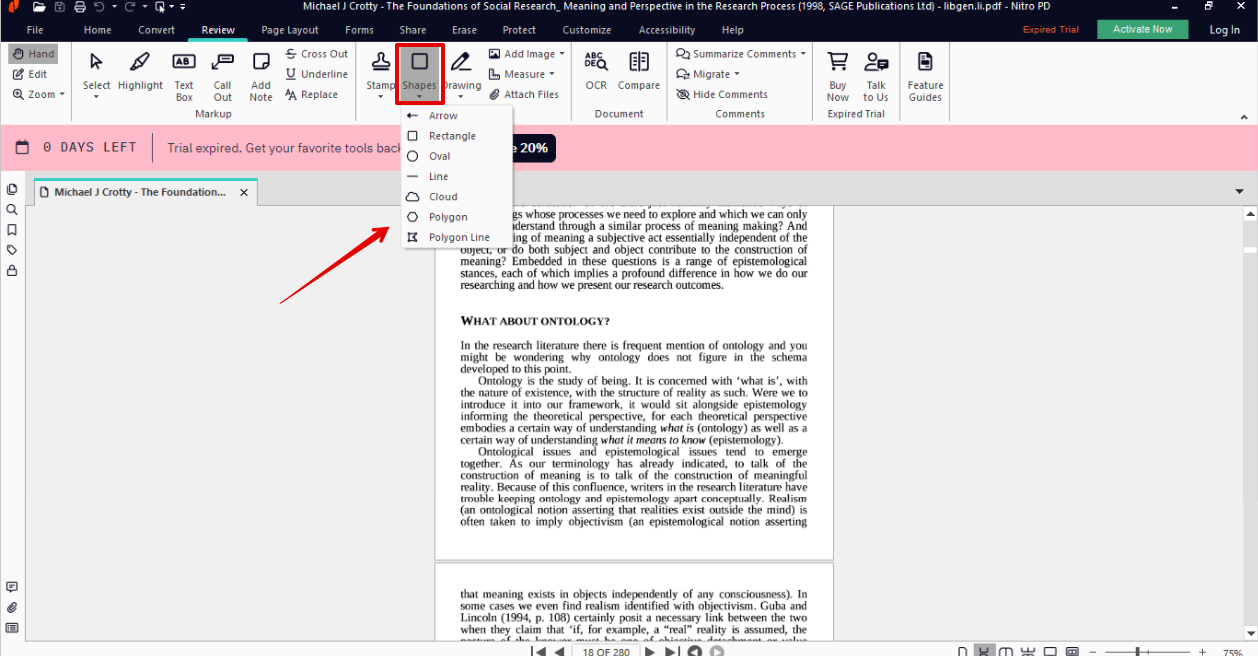 highlighting text on scanned pdf in nitro pdf