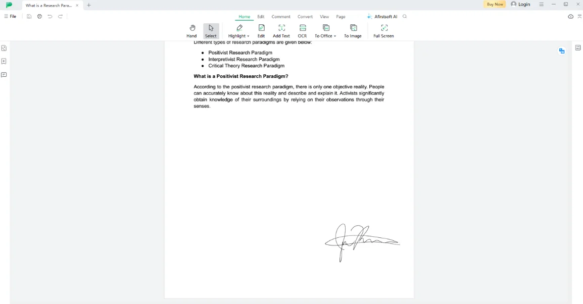 Resizing and Placing the Signature in Document