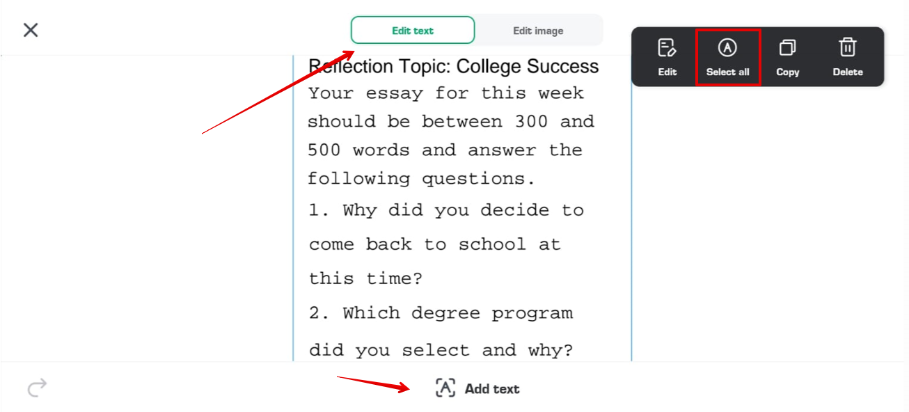 selecting text formatting Afirstsoft PDF iPad