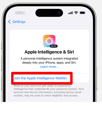 enrolling in iOS 18.1 Beta Apple Intelligence