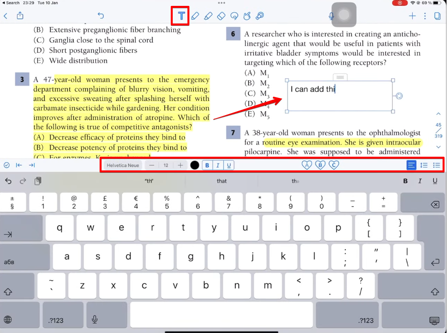 adding text boxes to pdf file in notability