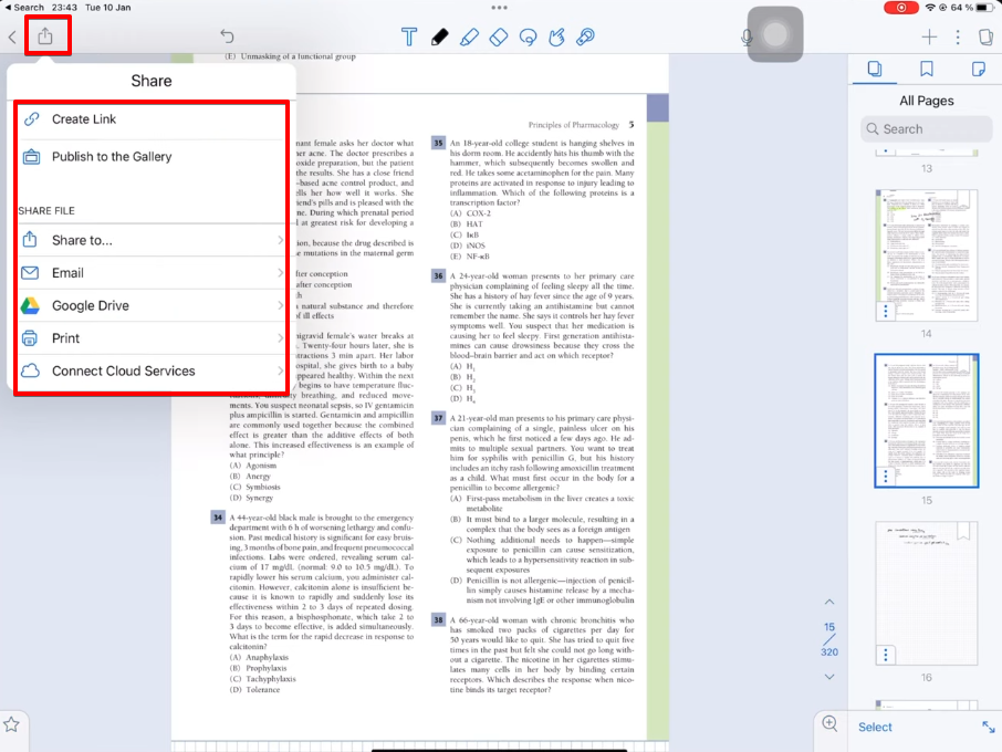 sharing notability pdf file