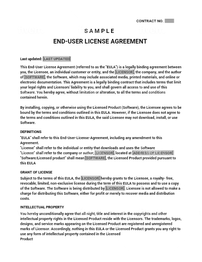 End-User License Agreement (EULA)