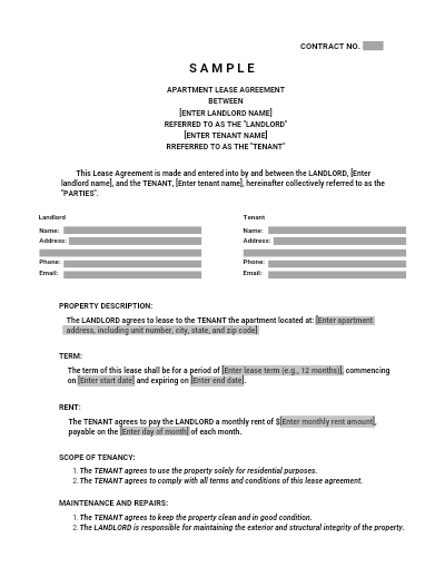 Lease Agreement Templates