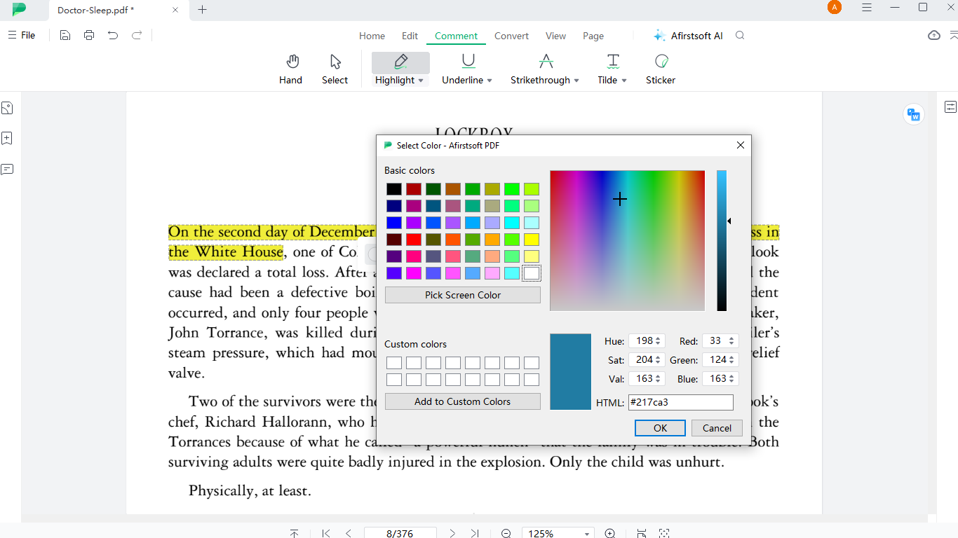 Afirstsoft PDF Highlighting Tool