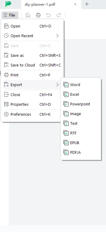 analyzing the export options