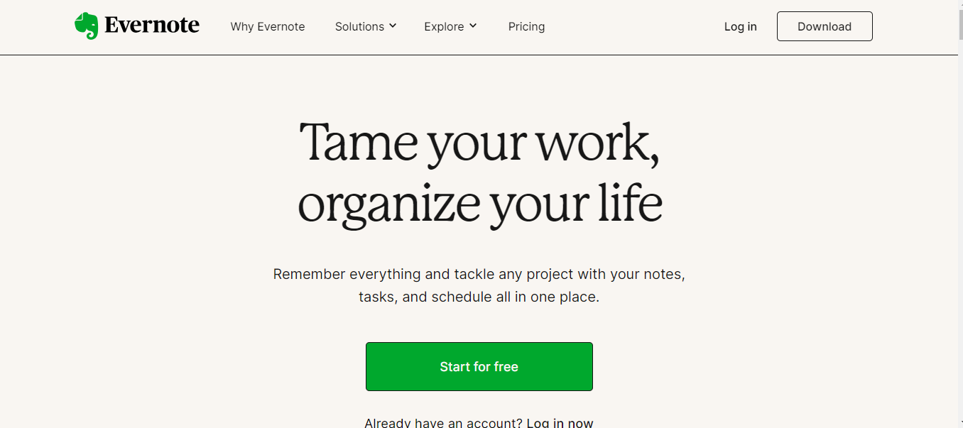 Best Note-taking App Evernote