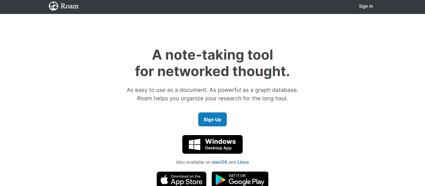 Best Note-taking App Roam Research