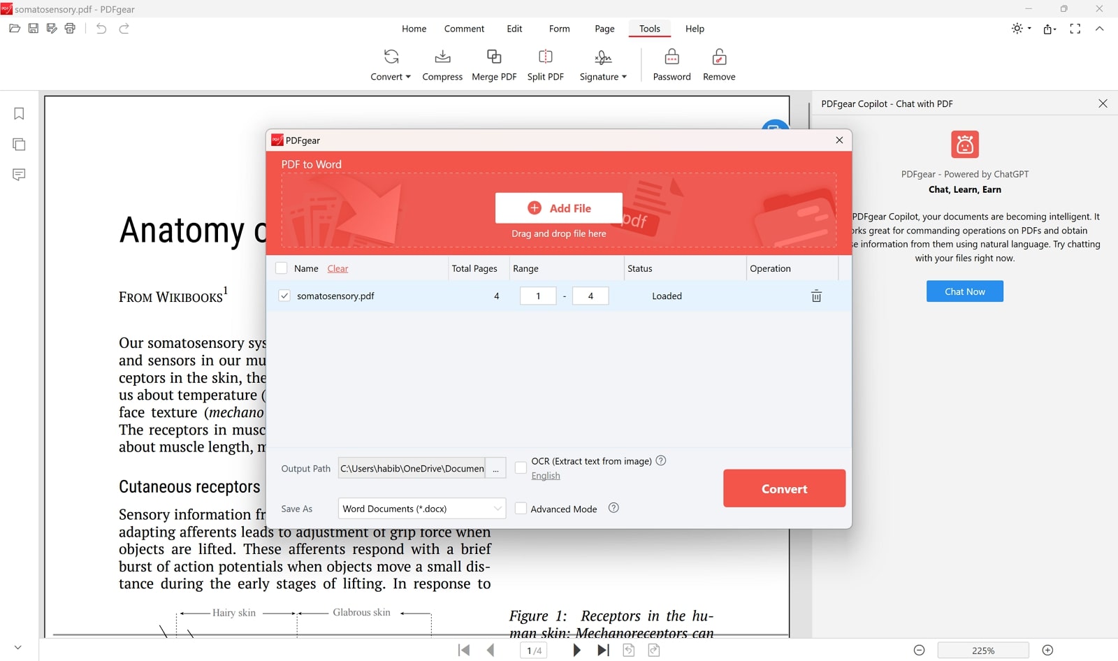 pdfgear pdf to word converter