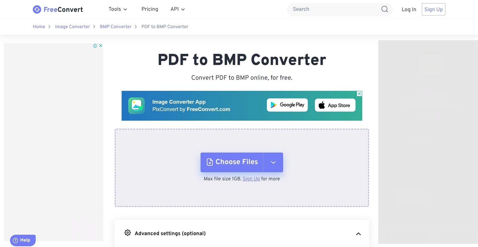 freeconvert pdf to bmp converter