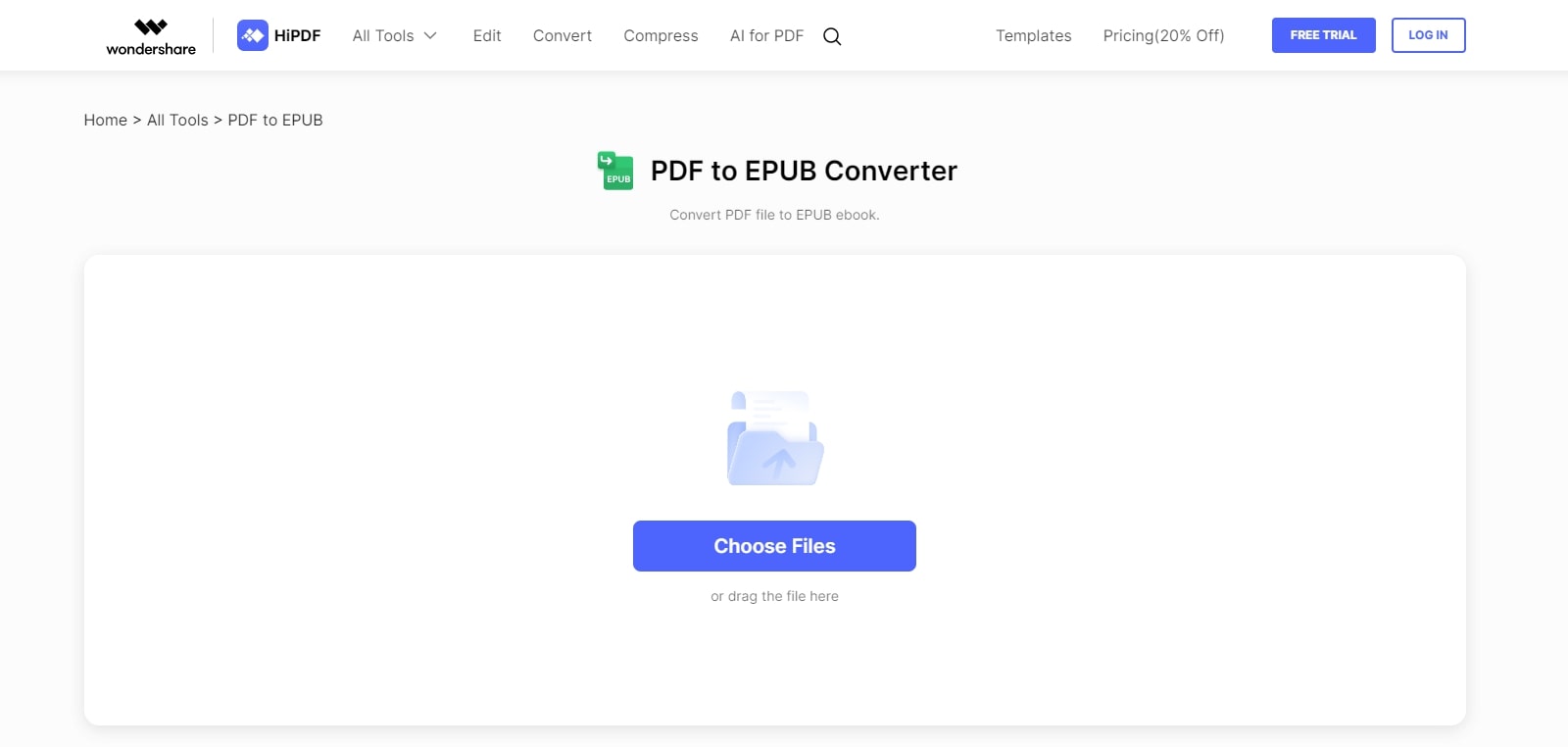 hipdf pdf to epub converter