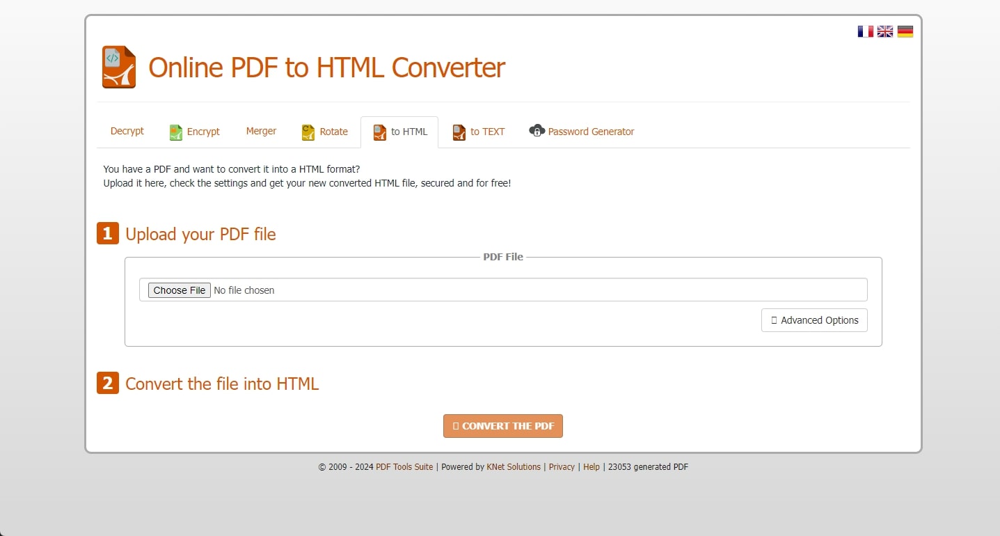 pdf2html pdf to html converter