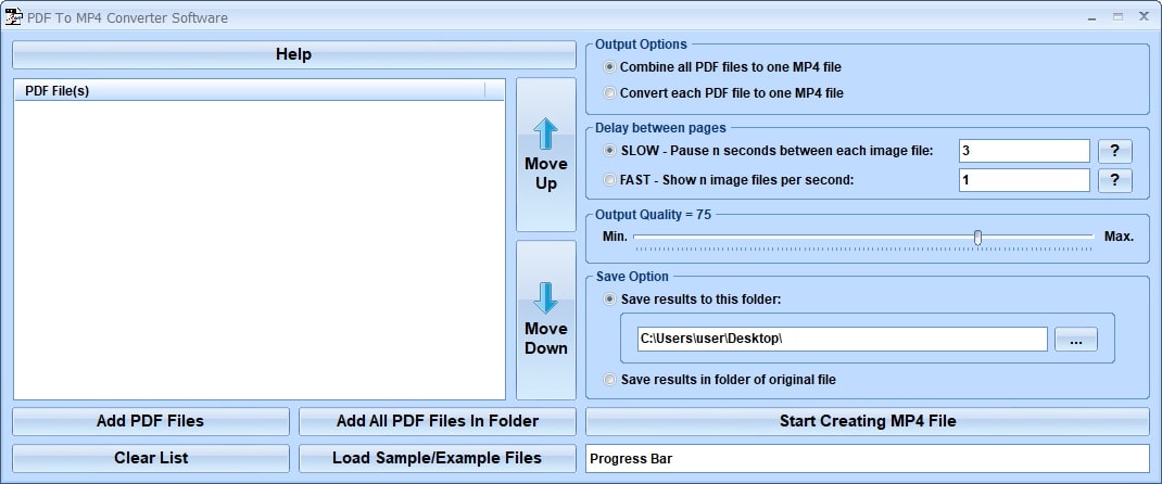 pdf to mp4 converter software tool