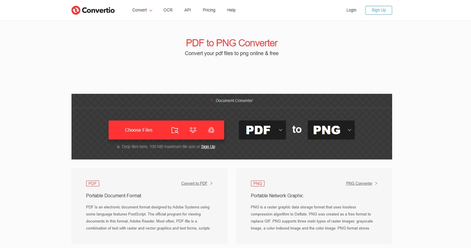 convertio pdf to png converter