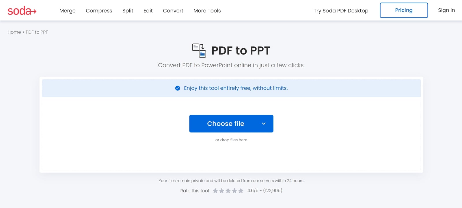 soda pdf to ppt converters