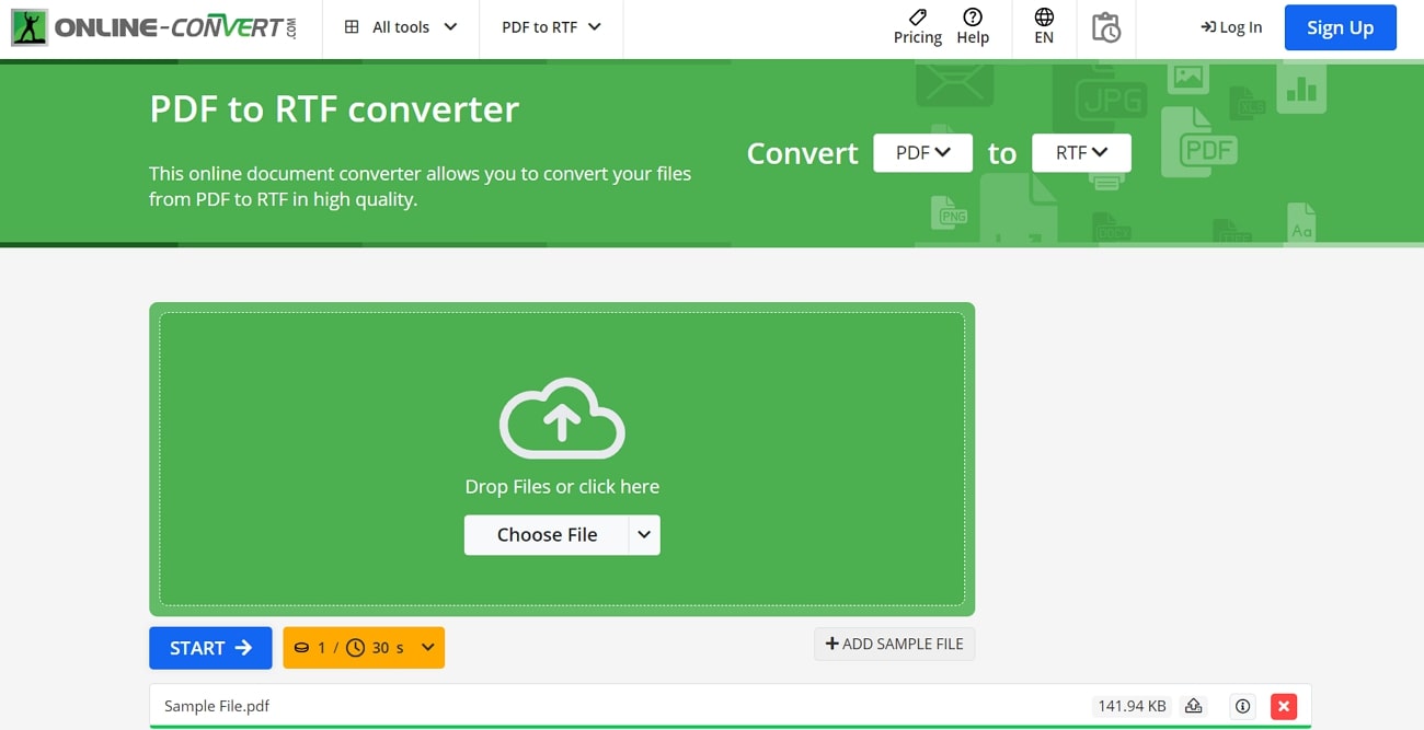 onlineconvert pdf to rtf converter