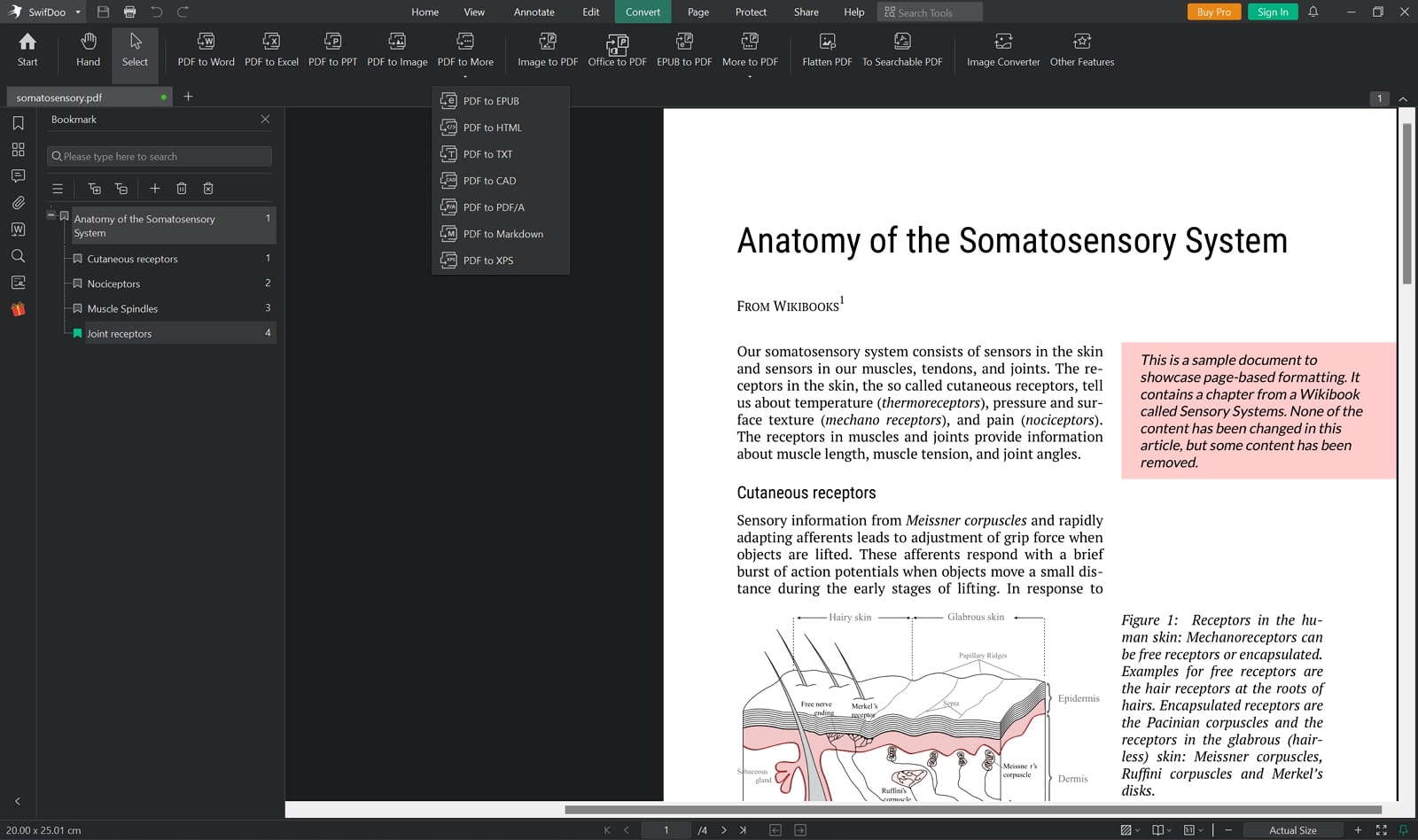 swifdoo pdf to text converter