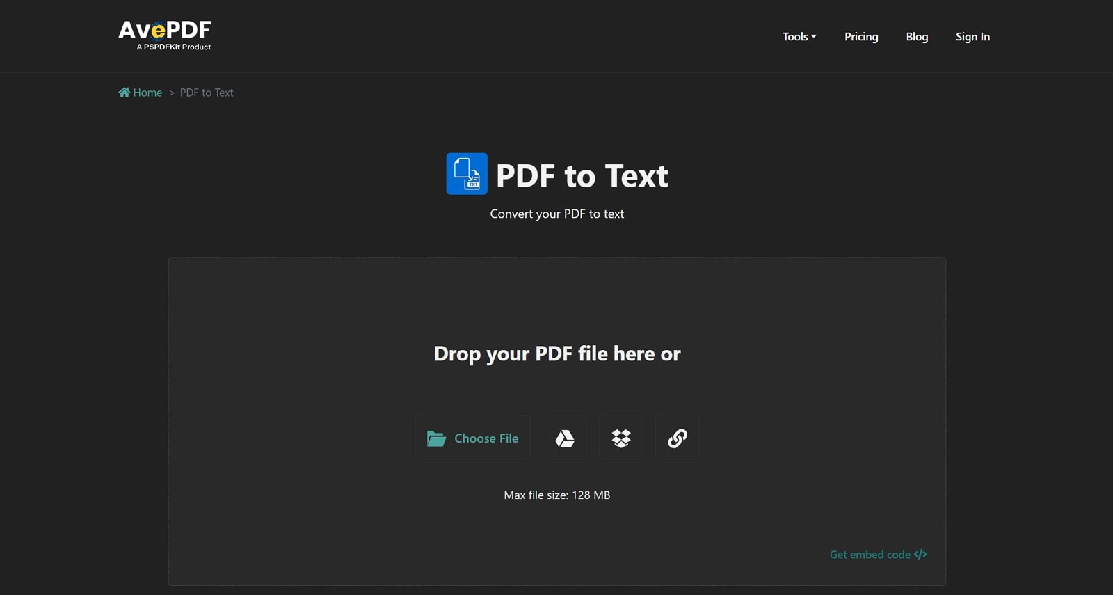 avepdf pdf to text converter