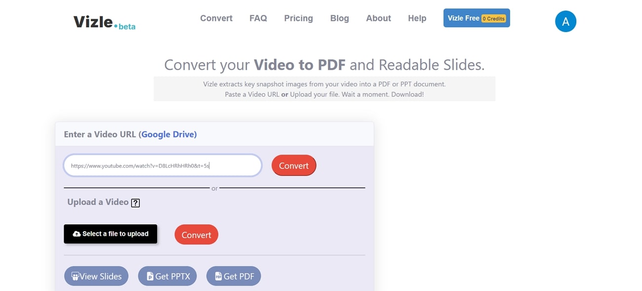 vizle youtube to pdf converter