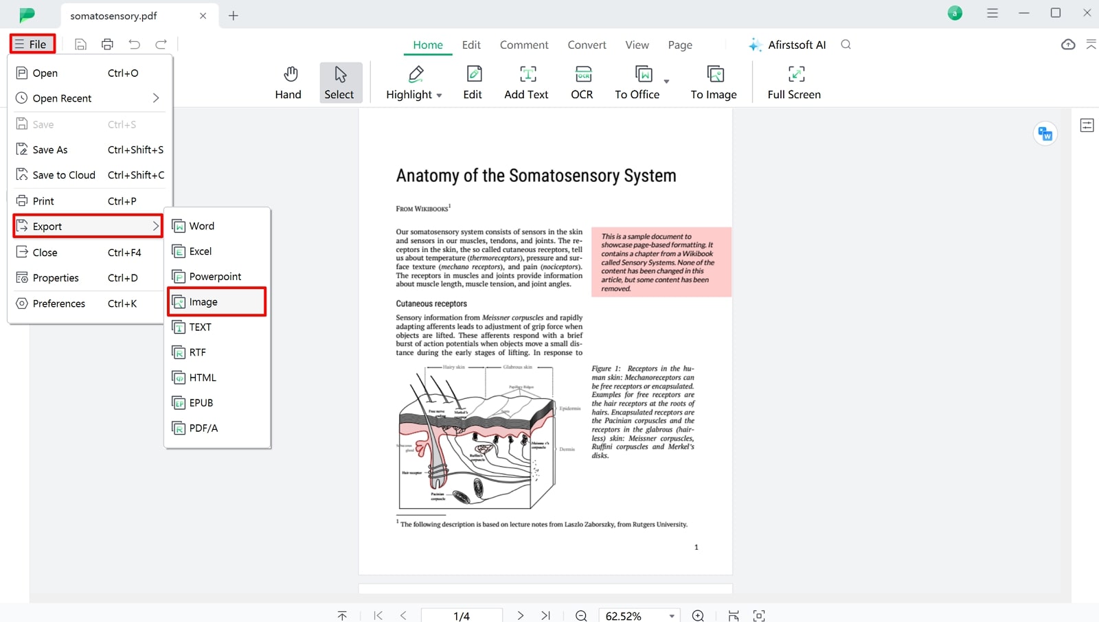 proceed to convert pdf afirstsoft