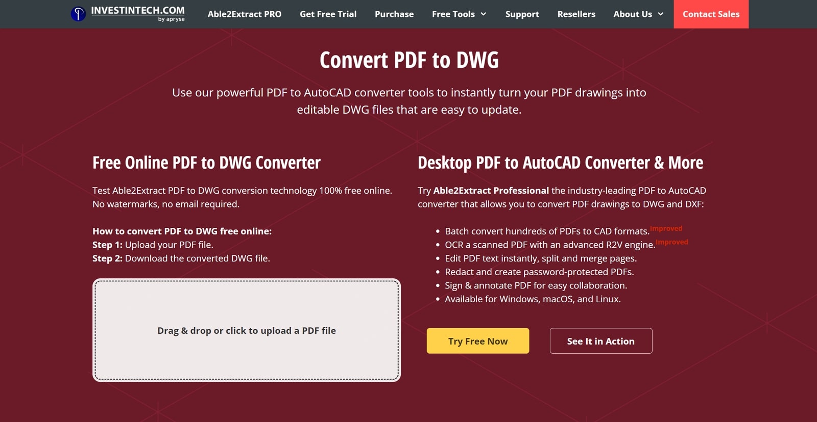 able2extract pdf to cad conversion