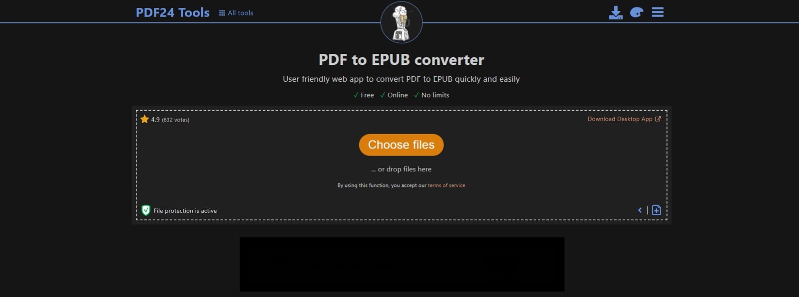 pdf24 tools pdf to epub tool