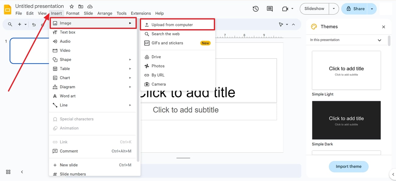 add image to google slides