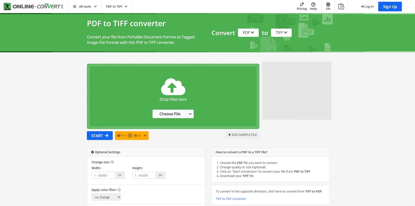 online convert pdf to tiff converter