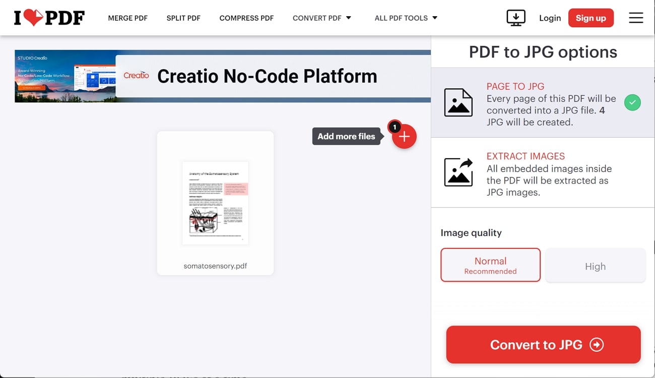 ilovepdf pdf to jpg converter