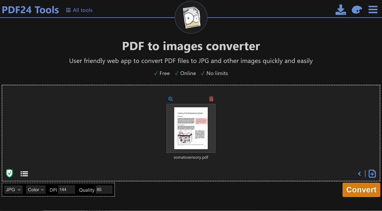 pdf24 tools free pdf to jpg converter