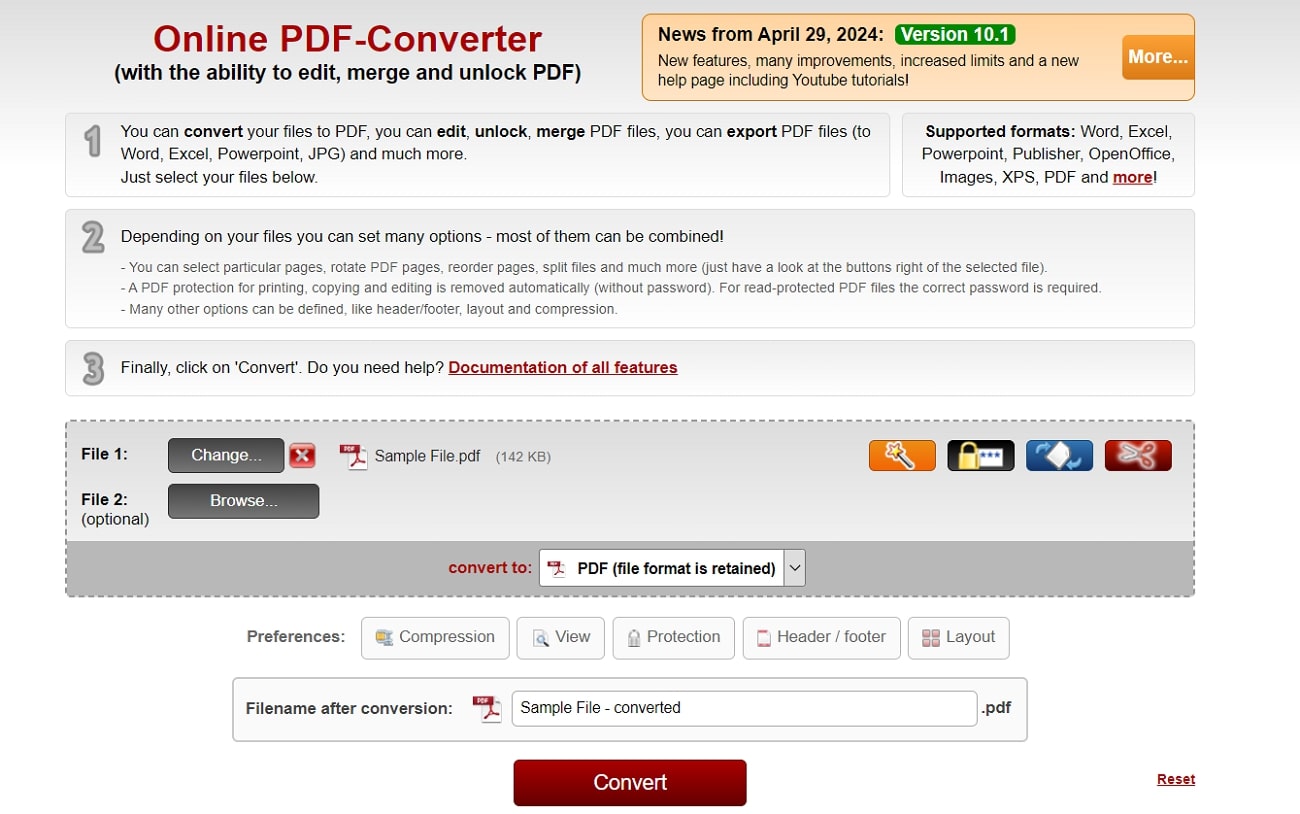 online2pdf best pdf creator