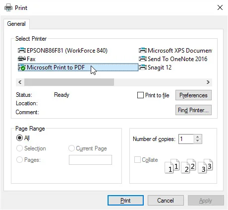 convert rtf to pdf on windows