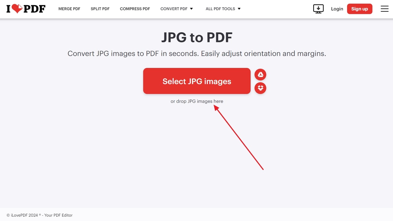 upload your jpg file