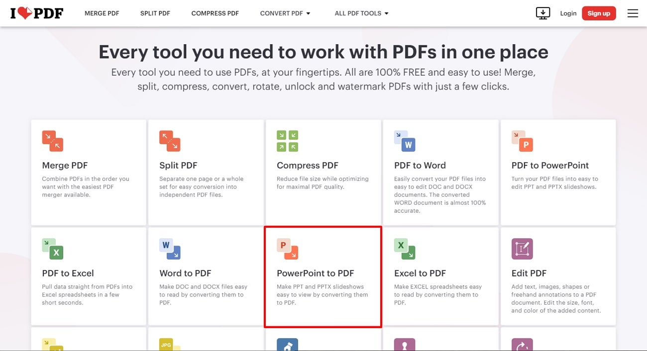 proceed with powerpoint to pdf