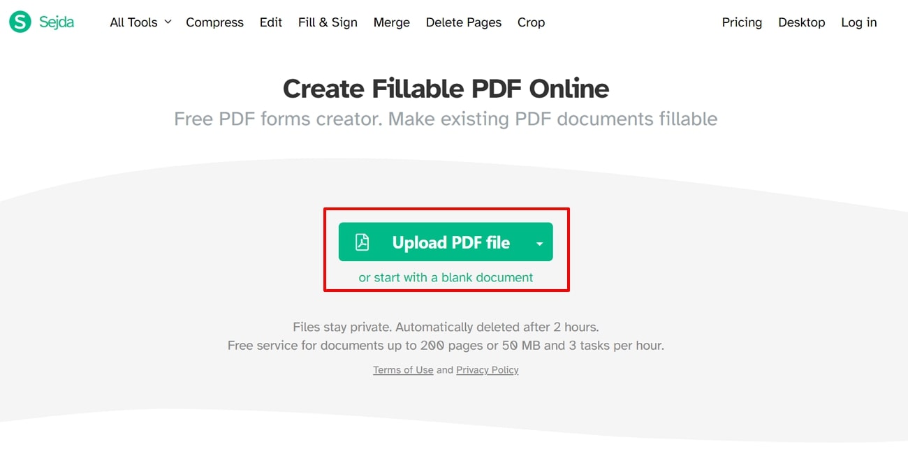 upload the pdf file