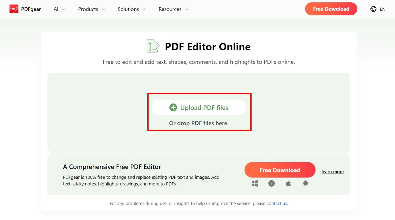 import the pdf document