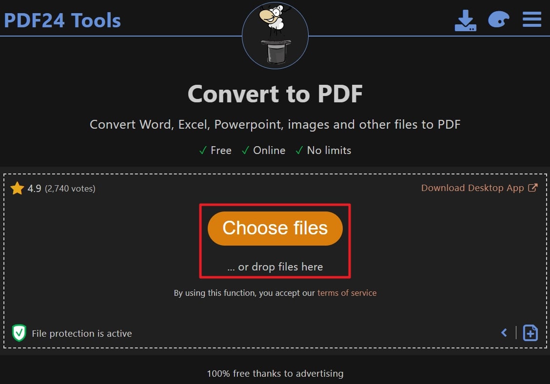 choose the required excel files