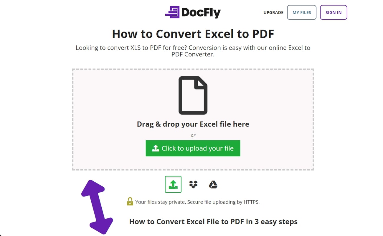 docfly online excel to pdf converter